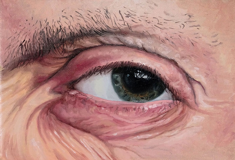 How to paint an eye with oils